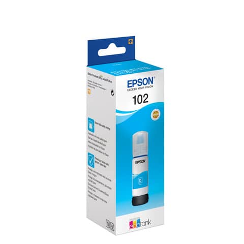 Serbatoio inchiostro 102 Epson ciano  C13T03R240